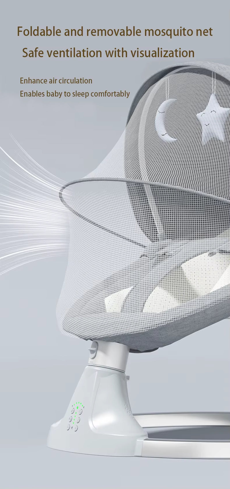 Baby Swing Baby Cribs Rocking Chair for Baby Swing for Baby Electric Baby Rest Chair Infant Rocking Bed Mother-Kids Bouncer