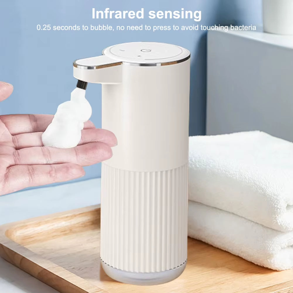 Automatic Foaming Soap Dispenser Touchless Auto Soap Dispenser 4 Levels Adjustable Hand Sanitizer Dispenser for Kitchen Bathroom