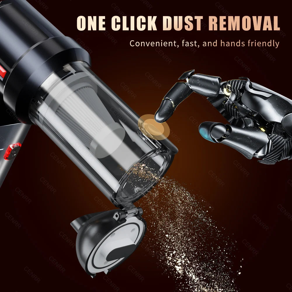 CENRR 998000PA Car Vacuum Cleaner Mini Cordless Powerful Wireless Car Cleaner Handheld Portable Vacuum Cleaner Home Appliance
